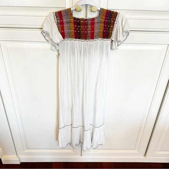 sachin and babi light blue dress Mexican Embroidered Clothing and Handbags for Women Men and Children   Erica Maree